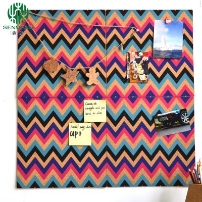 China Wholesale Wall Decorative in Office and School Colorful Message Notice Cork Board à venda