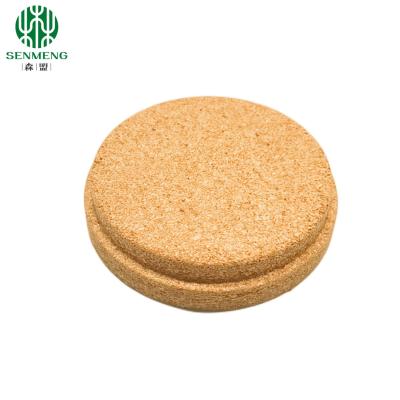 China Custom Size & Logo Natural Wholesale Wooden Cap Tapered Cork Lids Te koop