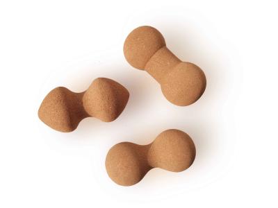 China Yoga antirresbaladiza Cork Massage Peanut Balls Roller Eco del OEM amistoso en venta