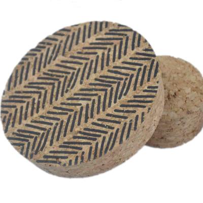 China Sublimation Agglomerated Tapered Cork Lid Mason Jar Cork Lid Airtightness for sale