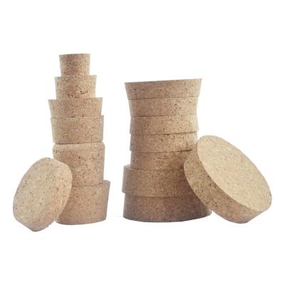 China Zusammengeballtes sich verjüngendes Kerzen-Glasgefäß Cork Lid ISO9001 Cork Stoppers DIY zu verkaufen