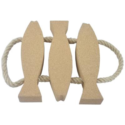 China Dauerhafter dekorativer Cork Fish Trivet Heat Insulalation zu verkaufen