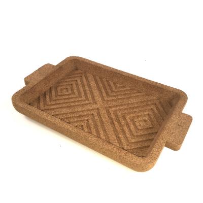 China Soem ISO9001 rechteckiger Cork Serving Trays Heat Resistant zu verkaufen