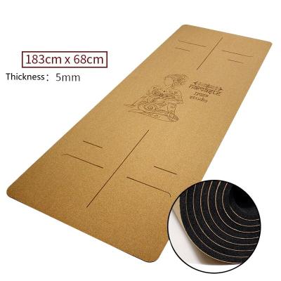 China UV gedruckt verbreitern Cork Yoga Mat Sustainable 68cm für Pilates zu verkaufen