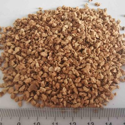 China 2mm bis 4mm granulierter Cork Raw Material Bulk Insulation abgrifffest zu verkaufen