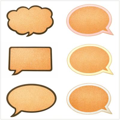 China Yuelin Decorative Cork Board Bulletin Speech Bubble Talking 15.2x13.6cm for sale