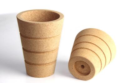 Chine LFGB Cork Plant Pots Eco Friendly fait sur commande a réutilisé biodégradable à vendre