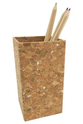 Chine Eco Cork Fabric Cork Pen Holder naturel Tearproof Wearproof à vendre