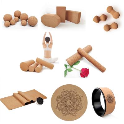 China Bola sudada Mat Wheel de Cork Block Yoga Roller Massage de la yoga de la absorción en venta