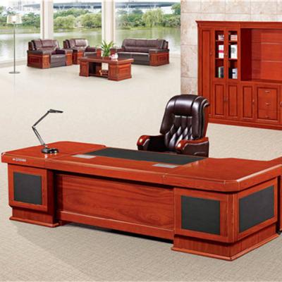 China Assemble Classic Boss Table Desk Office Desk Wooden Executive Office Furniture for sale