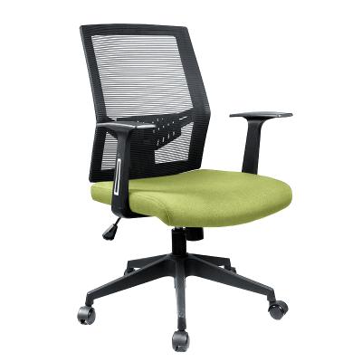 China (Size) Mid Modern Design Adjustable Back Office Chair Mesh Staff Office Chair Swivel Office Mesh Computer Chair for sale