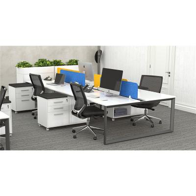 China Modern White Office Workstation Office Furniture Manufacturer Open Space Office Workstation for sale