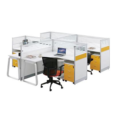 China Modern Modular Office Workstation 4 Seater Workstation Project Office Furniture Corporate Office Furniture for sale