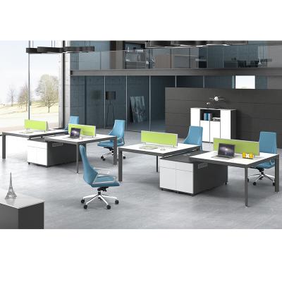 China Assemble Frank Tech Fashion Design Workstation Laptop Computer Working Table Office Furniture Office Workstation for sale