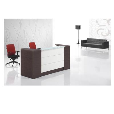 China Fine Workmanship Frank Tech Office Furniture Modern Reception Counter Design for sale