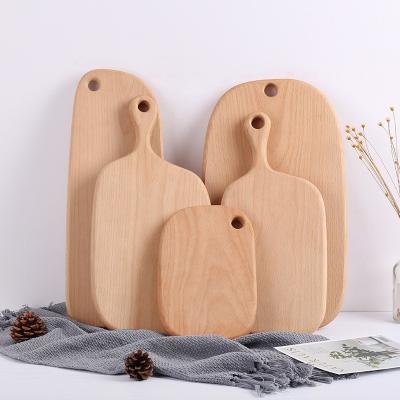 China Wholesale Cheap Viable Multifunctional Professional Rectangle Thick Acacia Wood Cheese Cutting Boards With Handle for sale