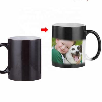 China Viable Customized Ceramic Design Decal Printing Sublimation Color Changing Magic Mug for sale