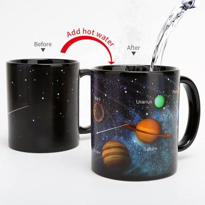 China Viable Wholesale Sublimation Printed Ceramic 11oz Blank Mugs Custom Logo Photo Change Color Magic Mugs for sale