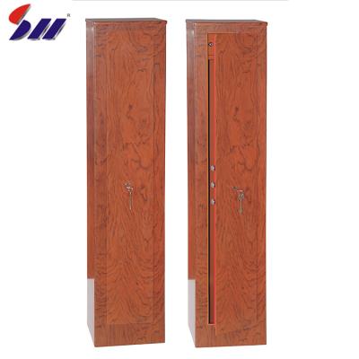 China High Quality Commercial Metal Grain Hidden Gun Locker Mechanical Used Safe Cabinet Wooden Wall Storage Gun Furniture for sale