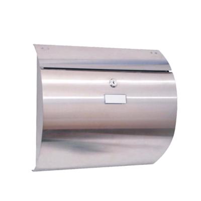 China 201 Waterproof Hot Selling Modern Wall Mounted Stainless Steel Apartment Mailboxes for sale