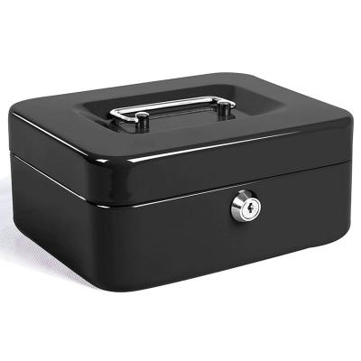 China Durable / Security Saving Portable Combination Digits Lock Box Metal Money Cash Box for sale