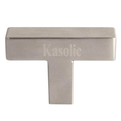 China Traditional Kasolic 1 Pack Metal Cabinet Door Handles Pulls Single Hole Brushed Nickel Cabinet Handles for sale