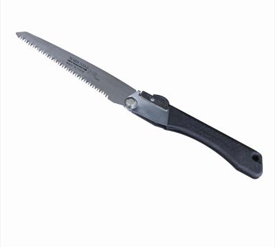 China Flexible Black Handle Folding Saw Folding Hand Saw Outdoor Folding Gardening Tools Garden High Altitude Pruning Hand Saw for sale