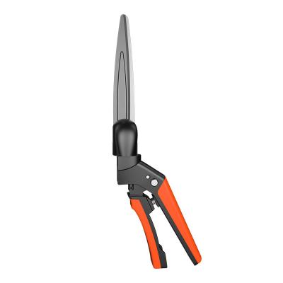 China Eco-Friendly Gardening Shears Home Lawn Mowing Scissors Grass Flat Shears 360 Degree Rotation Knife Head Small Garden Tree Branch Scissors for sale