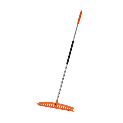 China Garden Rake Leaf Rake Lawn Rake Garden Rake with 157mm Long Lightweight Aluminum Handle, Durable Plastic Head 18 Teeth for sale