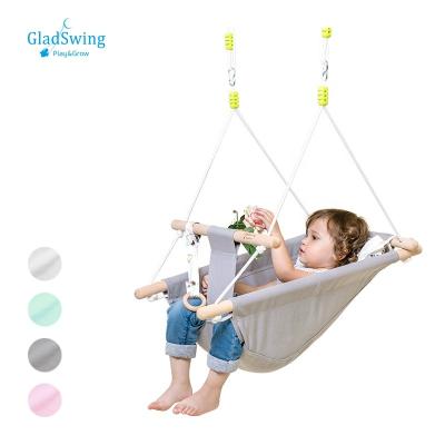 China Outdoor Play Factory Direct Patio Swings Wholesale Cotton Baby Swing Kids Outdoor Folding Toys for sale