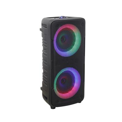 China Amazon PORTABLE Hot Selling Dual Wireless 6 Inch Portable Speaker With Wired Mic for sale