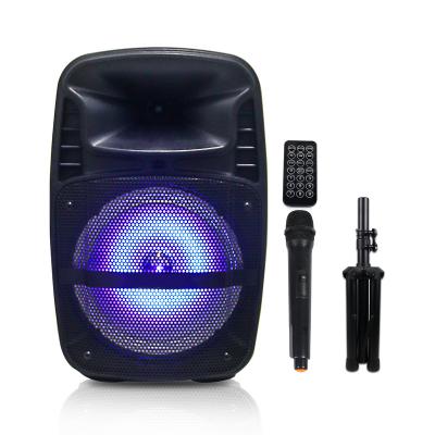 China No Tooth Wireless Portable DJ Amplifier Trolley Blue Tooth Speaker With Mic for sale