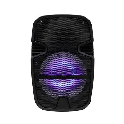 China No Home Parties Classic 8 Inch Outdoor Party Cart Speaker With LED Light for sale