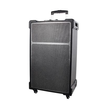 China 12 Inch Power Full Range Wireless Private Height DJ Cart Plastic Speakers With Wireless MIC for sale