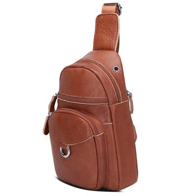 China GENUINE LEATHER Waist Bags Color Mens Trunk Fashion Vintage Travel Messenger Bag Male Crossbody Genuine Leather Shoulder Bag for sale