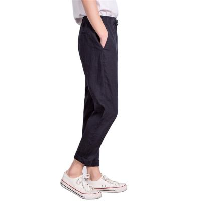 China QUICK DRY ready to ship men's tracksuit pure natural linen casual pants for sale