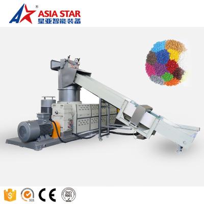 China PP PE Film ASIA STAR Double Stage Plastic Recycling Pelletizing Machine for sale