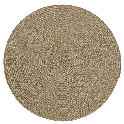 China Polypropylene Sustainable Place Mat Around Poly Memory Base Table Mat Non Slip Place Mat for sale