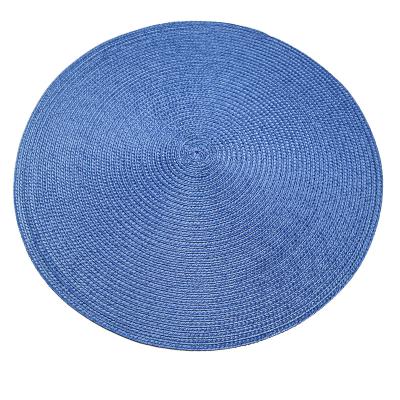 China PP Place Mat Kitchen Table Place Mat Polypropylene Dining Table Mat Viable Round Non-Slip Place Mat for sale