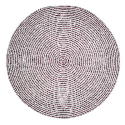 China 2022 New Viable Round PVC Place Mat PP Table Place Mat 38cm Non Slip Heat Resistant Woven Dish Mat for sale