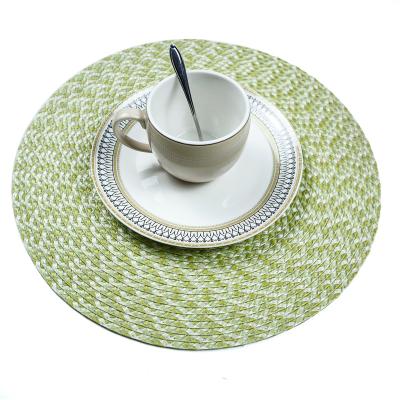 China Viable New Polyethylene 2022 Pattern Round Place Mat Round Place Mat Round Table Mat Table Mat for sale