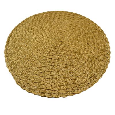 China New Sustainable Polypropylene Woven Handmade Non-slip Heat Resistant Washable Table Mats PVC Place Mats Place Mats for sale