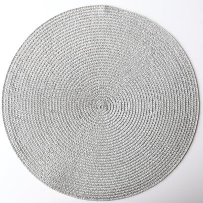 China Viable Wholesale High Quality Round Table Mat Jute Place Mat Polypropylene PP Place Mat Canvas Plastic Place Mat for sale