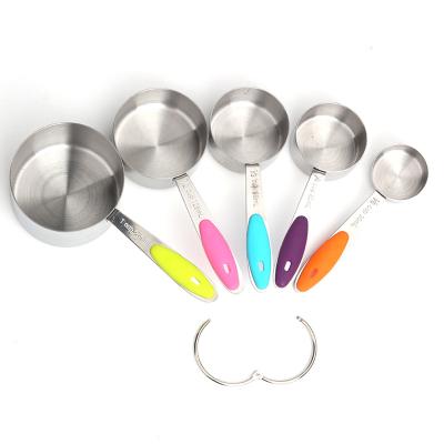 China Wholesale Amazon Sustainable Success 5 Pieces Stainless Steel Measuring Cup for sale