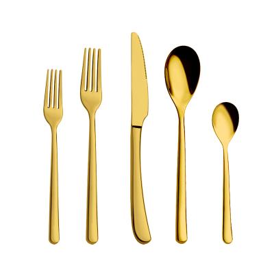 China Modern Dinner Knife Fork Spoon Flatware Sustainable Modern Cutlery Set 18/10 Stainless Steel Restaurant Hotel for sale