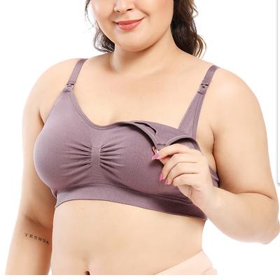 China Plus Size Breastfeeding Breast Care Bra Pregnant Women Underwear Untie Front Closure Adjustable No Steel Ring Bra for sale