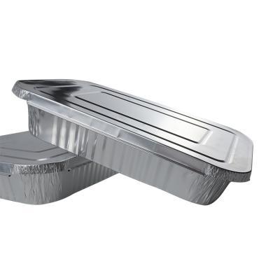 China Rectangular Kitchen Use 4900ml Buffet Style Aluminum Foil Container for sale