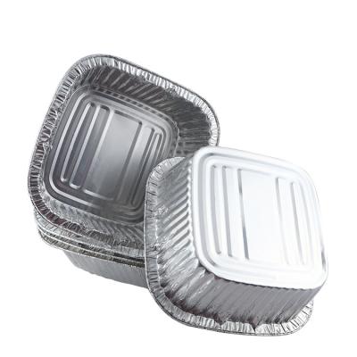 China Kitchen Use Disposable Fast Food Aluminum Foil Food Container Aluminum Foil Baking Takeout Tray for sale