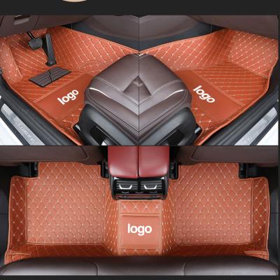 China Easy Cleaned Factory Custom Car Mats Brown Full Surround 3d 5d 7d Right hand drive car floor mats luxury for sale