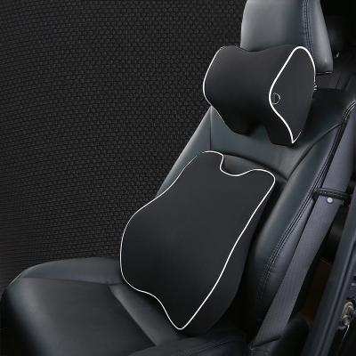 China Comforable Wholesale Custom car headrest cover sleeping Neck Cushion Memory foam auto car headrest neck pillow lumbar back support for sale